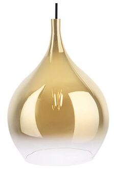Hanglamp Drup 26 X 35,5 Cm Glas Goud Goudkleurig