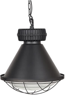 Hanglamp Duisburg - Zwart Metaal - Glas