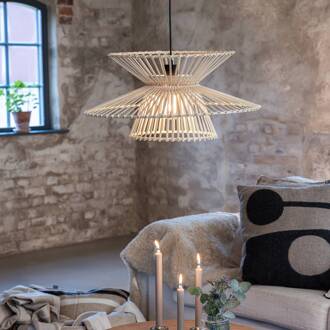 Hanglamp Duplici, naturel, bamboe, Ø 57 cm, E27 natuur