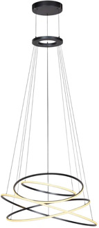 Hanglamp E-Flying Rings Ø 110 cm vide donker grijs