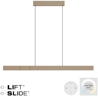 Hanglamp e-Lift + e-Slide L 120-200 cm champagne