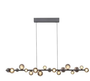 Hanglamp E-Popup XL e-Lift L 180 cm donker grijs