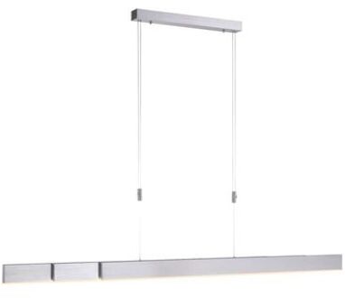 Hanglamp e-Slide L 120-200 cm mat chroom Zilver