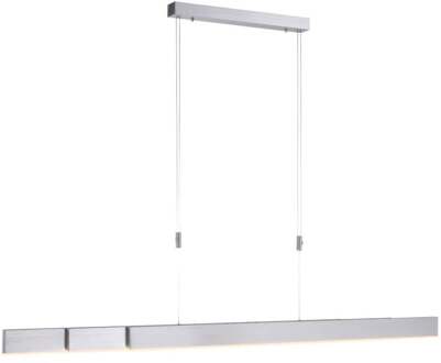 Hanglamp e-Slide L 120-200 cm mat chroom Zilver