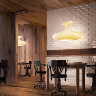 hanglamp E.T.A. Sat, wit, 80 x 60 cm wit / opaal