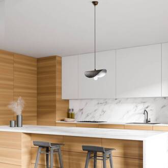 Hanglamp Eger, 1-lamp, antiekbruin, metaal, E27