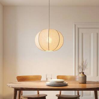 hanglamp Elfie, Ø 47 cm, beige, linnen, E27
