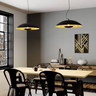 hanglamp Emilienne, zwart, goudkleurig, Ø 60 cm