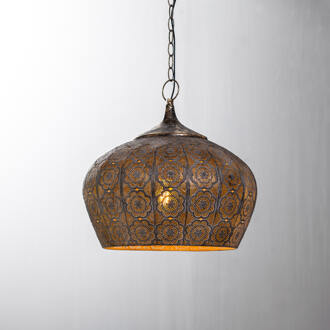 Hanglamp Emine - 43.5x43.5x40.5 - Bruin