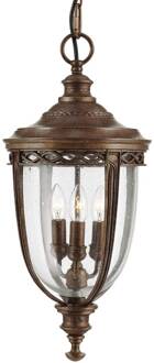 Hanglamp English Bridle voor buiten, brons