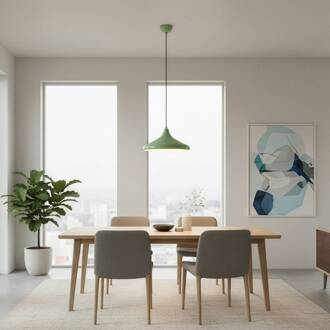 Hanglamp Eysan, mintgroen, metaal, Ø 35 cm, E27