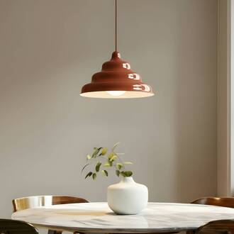 Hanglamp Fala, rood, Ø 23 cm, glas