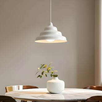 Hanglamp Fala, wit, Ø 23 cm, glas