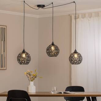 Hanglamp Fellini MR-897 3-lamps decentraal zwart