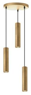 Hanglamp Ferroli 3-Lichts - Antiek Goud Metaal - Incl. LED Geel