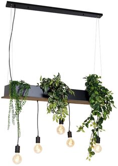 Hanglamp flair - Zwart - Landelijk - L 120cm