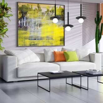 Hanglamp Futura, zwart/wit, 3-lamps zwart, wit