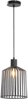 Hanglamp Fynn E27 150xØ30 Cm - Metaal - Zwart