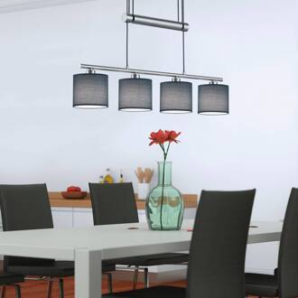 Hanglamp Garda 77-150 Cm 4 X E14 Staal 28w Grijs