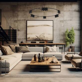 Hanglamp Genesis, aluminium, zwart, 15 x GU10, Ø 100 cm