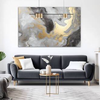 Hanglamp Genesis, aluminium zwart/goud, 5 x GU10, lengte 100 cm zwart, goud