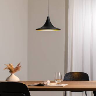 Hanglamp Genisy, zwart, Ø 31 cm, metaal, E27