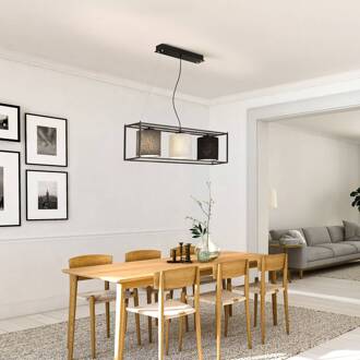 Hanglamp Gilli, 3-lamps zandzwart, zand, grijs, zwart