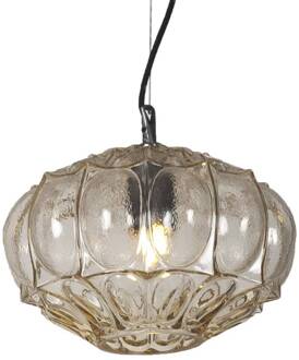 hanglamp Ginger, geel, hoogte 20 cm glas, E27 geel-transparant