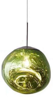 hanglamp glas 27cm groen