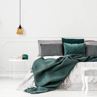 Hanglamp goud 030, glas goud-transparant Ø 15 cm 1-lamp goudtransparant, zwart