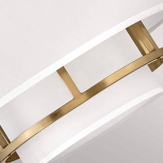 Hanglamp Graham 3-lamps Ø 40,6cm, messing messing, wit