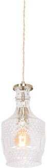 Hanglamp Grazio glass Ø 12,5 cm mat goud E14 fitting Messing