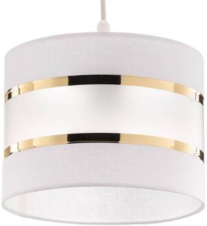 Hanglamp Helen wit-goud rond 4-lamps wit, goud