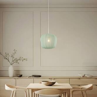 hanglamp Helin, blauw, Ø 35 cm, stof