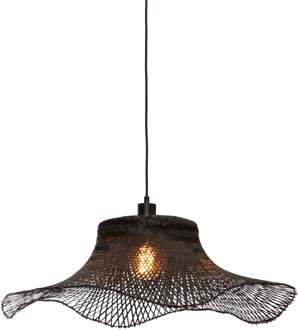 Hanglamp Ibiza - Bamboe Zwart - 65x65x20cm Bruin
