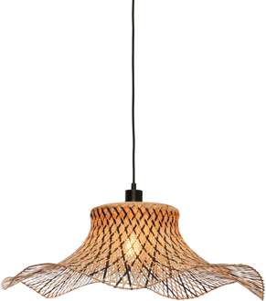 Hanglamp Ibiza - Bamboe|Zwart - 65x65x20cm Bruin