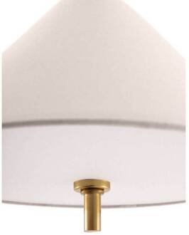 hanglamp IRIS, crème, Ø 25 cm crème, messing