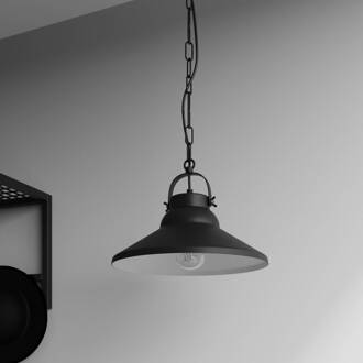 Hanglamp iron, zwart/wit zwart, wit