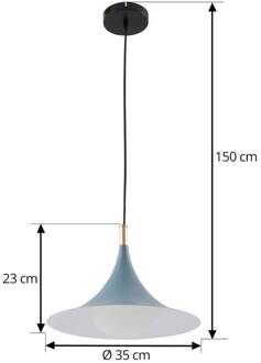 hanglamp Jarl, blauw, metaal, Ø 35 cm, G9