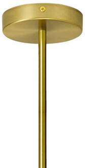 Hanglamp Jugen, goud, 4-lamps zwart, messing, wit