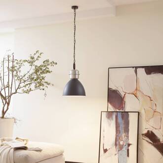 hanglamp Kaeloria, zwart/zilver, aluminium, Ø 35 cm zand zwart, wit