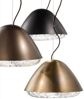 Hanglamp Kira SP P E27, messing messing, transparant