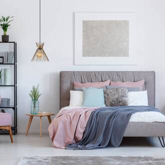 Hanglamp Kirpi 3082 1-lamp Ø34cm goud goud, zwart