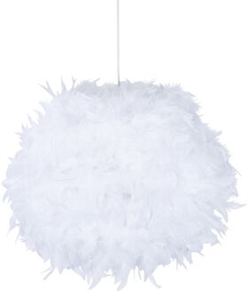 Hanglamp Kokot Met Echte Witte Veren E27