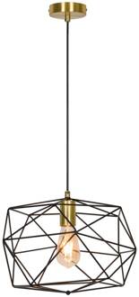 Hanglamp Komodo van staal zwart, goud