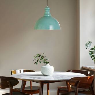 Hanglamp Kure, turquoise, metaal, Ø 40 cm E27 turkoois