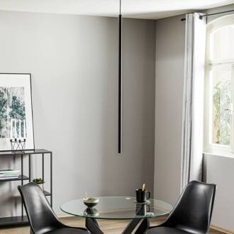 Hanglamp Laser 1-lamp, zwart, kap 100 cm