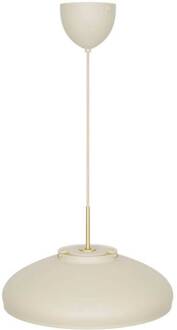 Hanglamp Latif, beige, Ø 40 cm, messing beige, wit