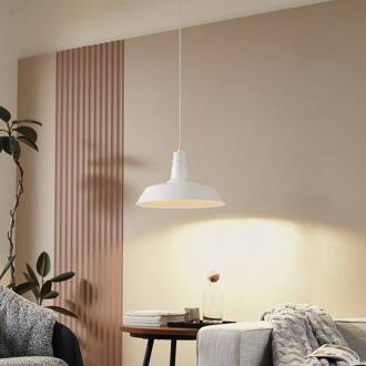 hanglamp Laylan, wit, Ø 46 cm, metaal