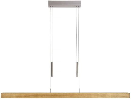 Hanglamp Leonora Dim 121 cm eiken Zilver